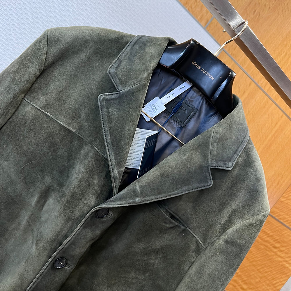 Pra*a UNISEX Genuine Leather COAT(size:S|M|L|XL)
