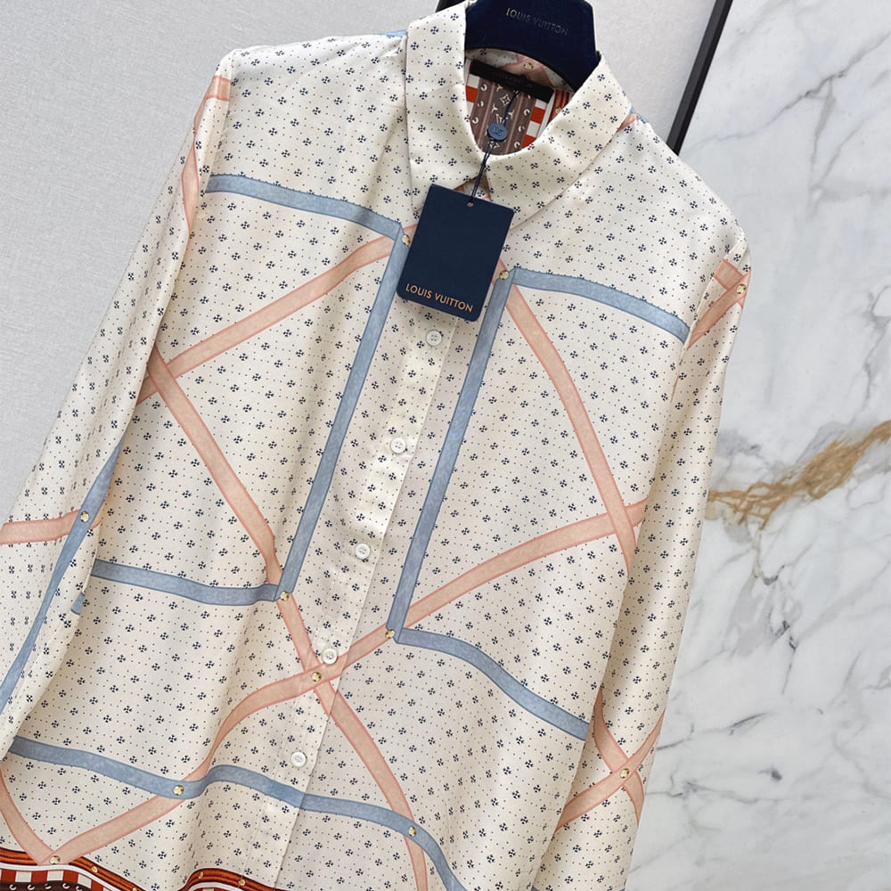 LV WOMEN SILK SHIRT(size:S|M|L|XL)