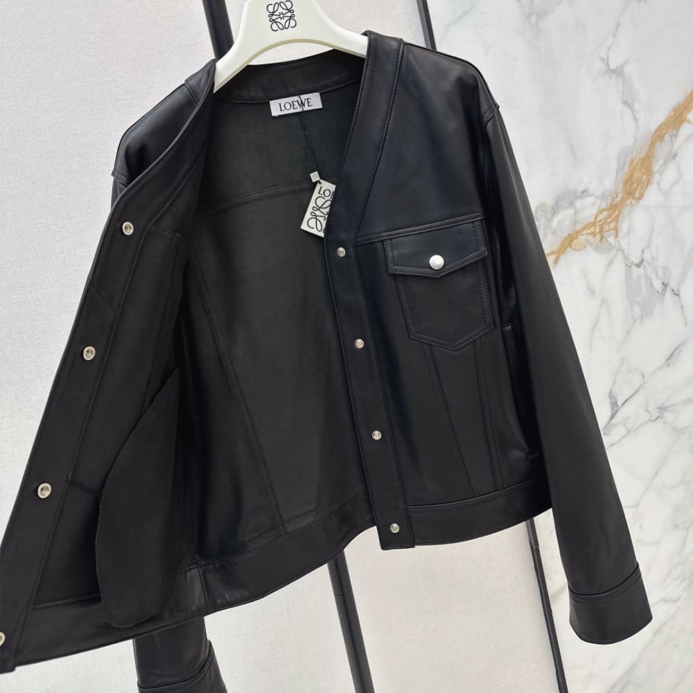 L0ew* WOMEN Genuine Leather COAT(size:S|M|L)