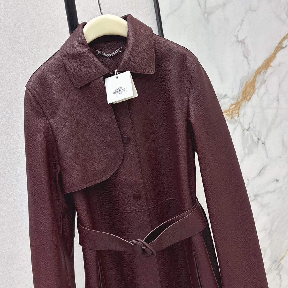H**me5 WOMEN Genuine Leather COAT(size:S|M|L)