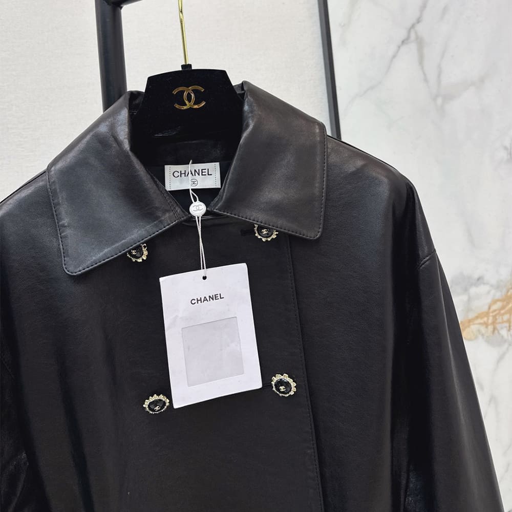 Ch**el WOMEN Genuine Leather COAT(size:S|M|L)