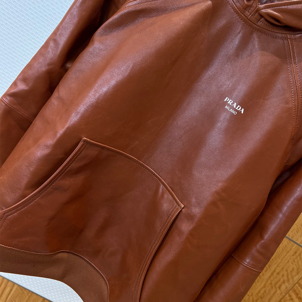 Pra*a UNISEX Genuine Leather COAT(size:48|50|52|54|56)