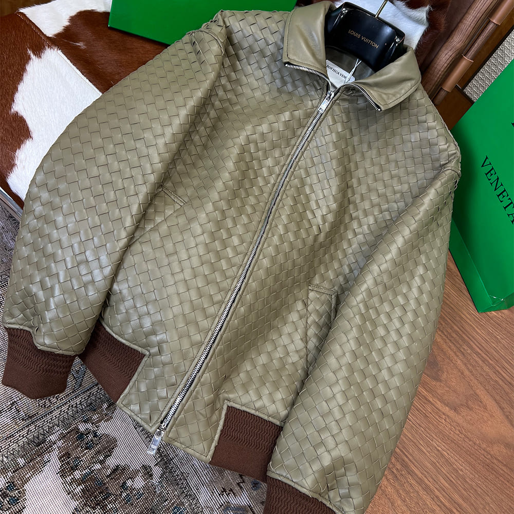 B0tt*ga Ven*ta UNISEX Genuine Leather COAT(size:48|50|52|54|56)