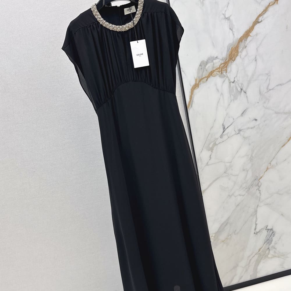 Ce1i*e WOMEN SILK DRESS(size:S|M|L)