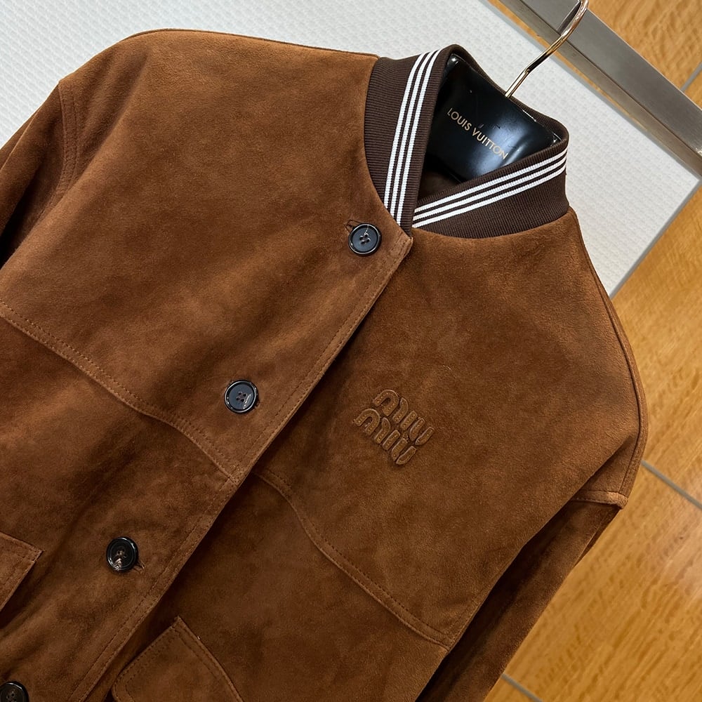 M1um1u UNISEX Genuine Leather COAT(size:S|M|L|XL)