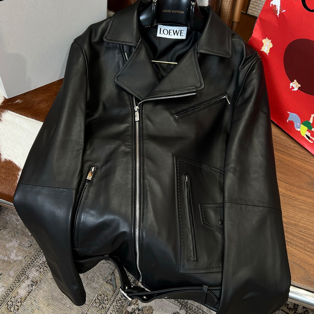 L0ew* UNISEX Genuine Leather COAT(size:48|50|52|54|56)