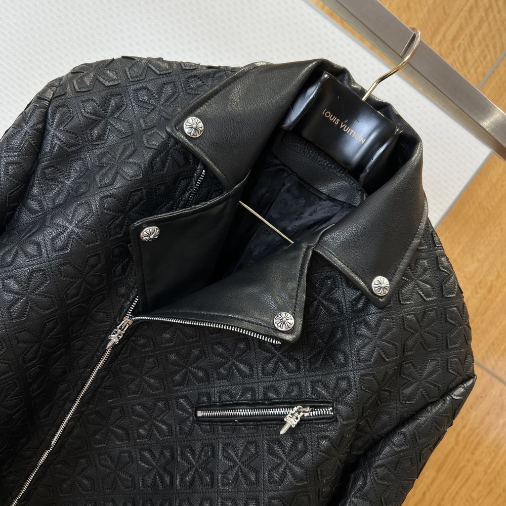 Ch*0me He**ts UNISEX Genuine Leather COAT(size:S|M|L|XL|XXL)