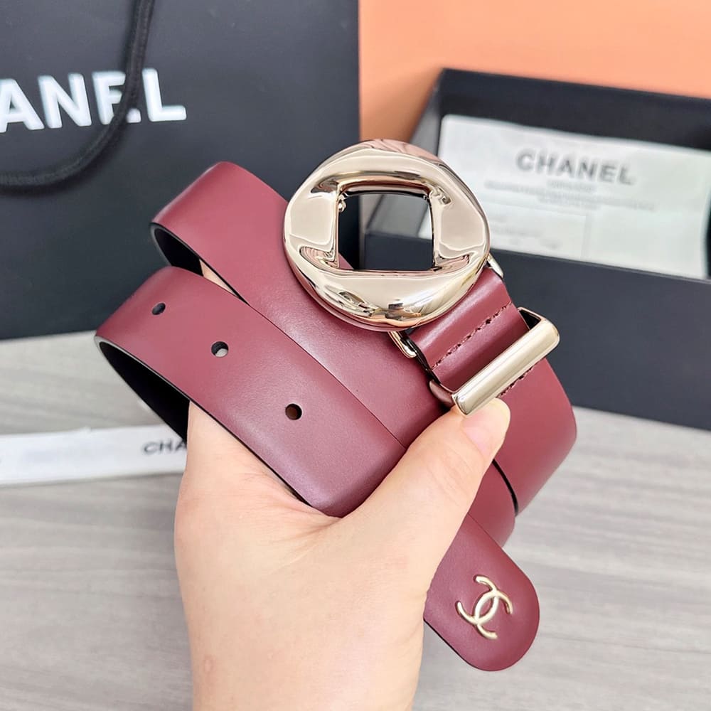 Ch**el Leather belt 30 mm