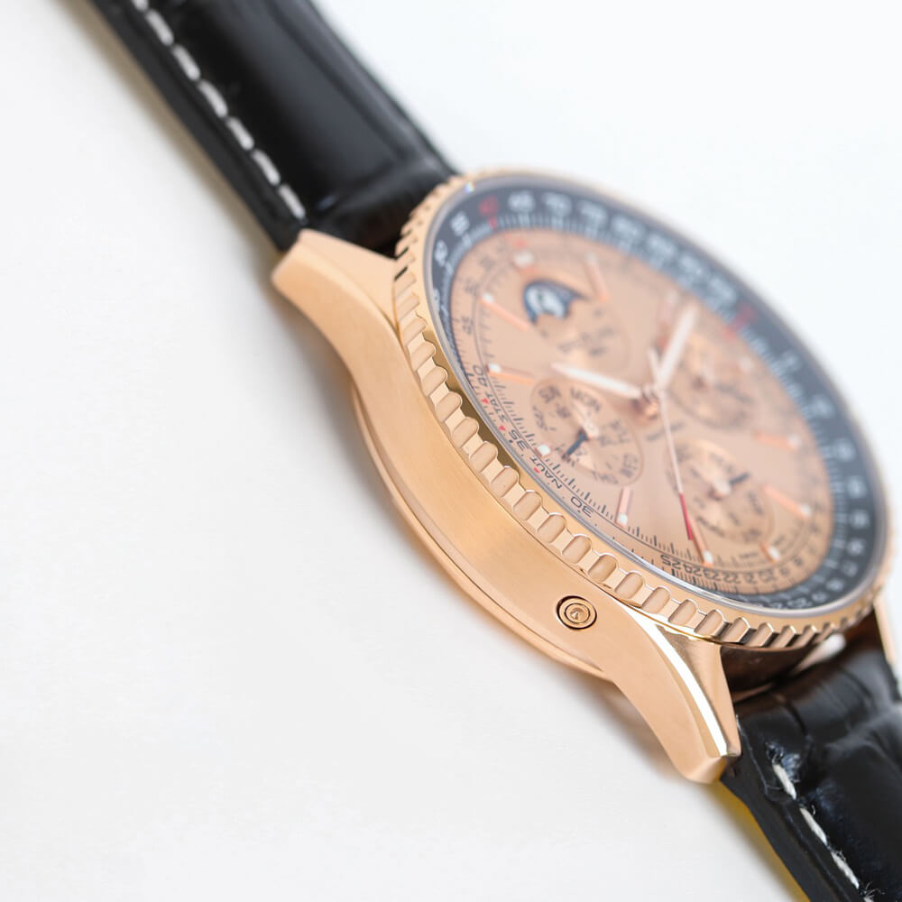 Breitling Navitimer 140th Anniversary 43mm Gold Dial Chronograph Watch