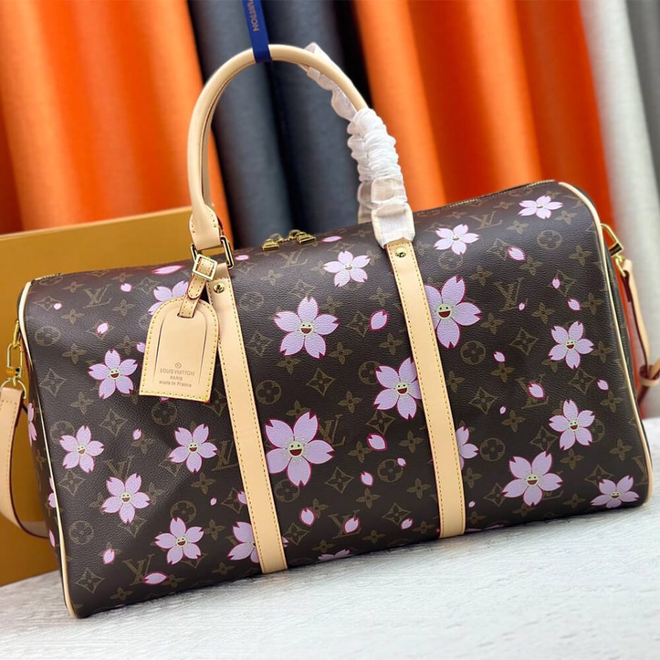 LV x TM KEEPALL BANDOULIÈRE 45 travel bag