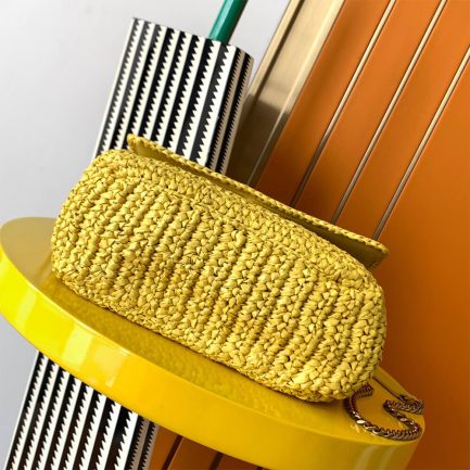 Sa1nt Lau*nt NIKI CHAIN MEDIUM IN RAFFIA(HIGH-END GRADE)