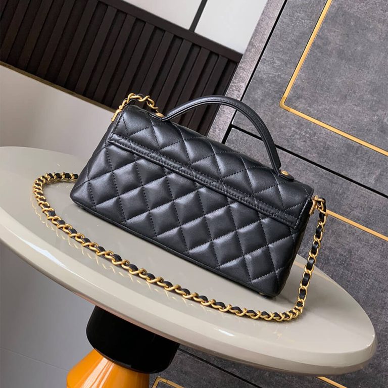 Ch**el Mini Flap Bag with Top Handle(HIGH-END GRADE)
