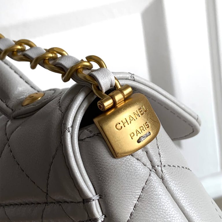 Ch**el Mini Flap Bag with Top Handle(HIGH-END GRADE)